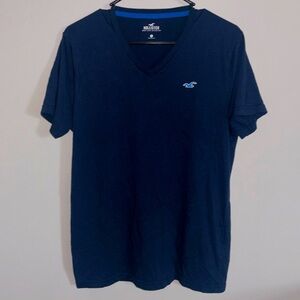 Men’s Hollister Navy V-Neck T-shirt Size M